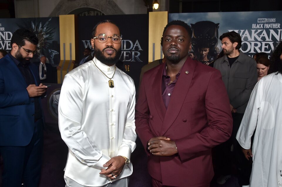 Ryan Coogler y Daniel Kaluuya en la premiere de 'Black Panther: Wakanda Forever'