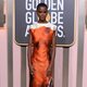 Letitita Wright en la alfombra roja de los Globos de Oro 2023