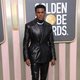 Jeremy Pope en la alfombra roja de los Globos de Oro 2023