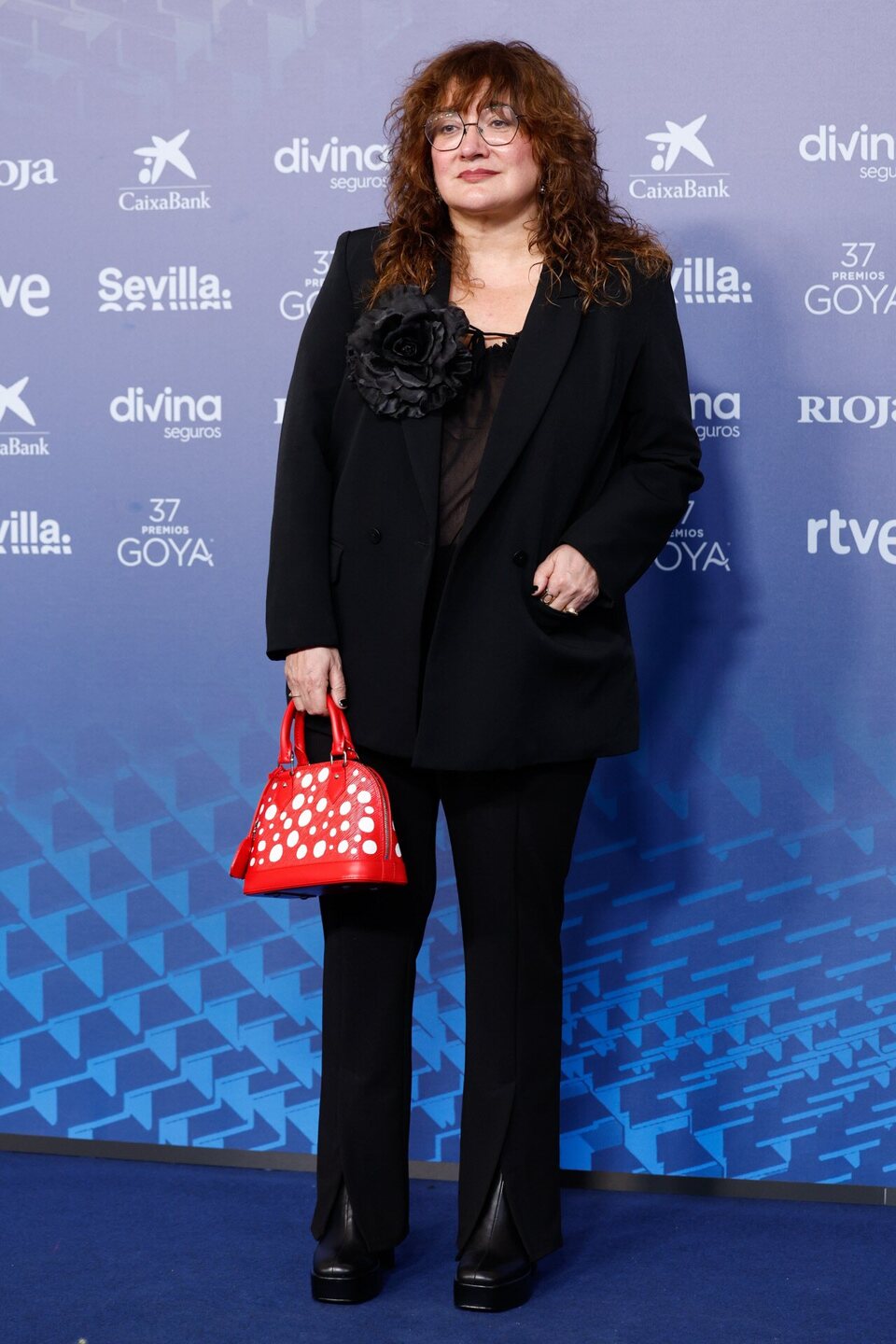 Isabel Coixet en la alfombra azul de los Goya 2023