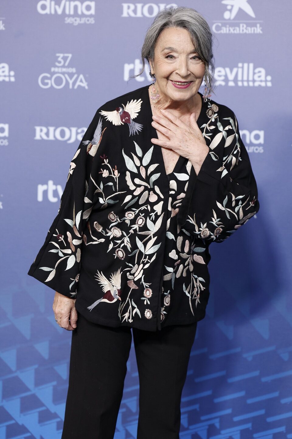 Petra Martínez en la alfombra azul de los Goya 2023