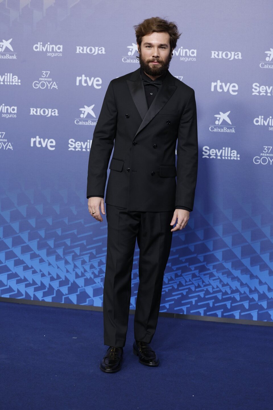 Carlos Cuevas en la alfombra azul de los Goya 2023