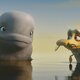 Katak, la pequeña ballena blanca