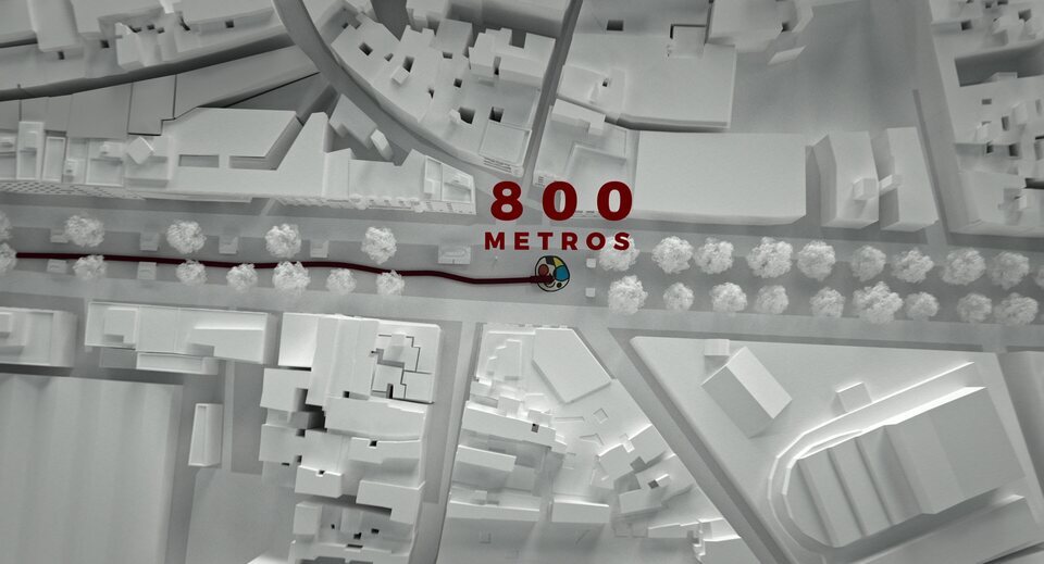 800 metros