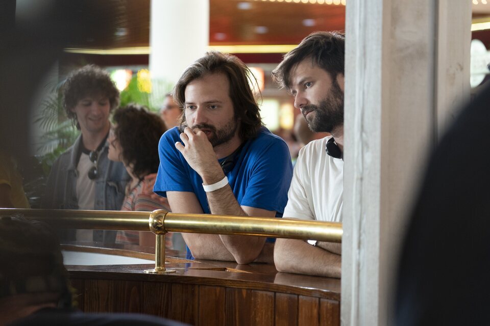 Los Duffer durante el rodaje de 'Stranger Things'