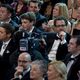 Jeremy Renner y Ethan Coen en la gala de los Oscar
