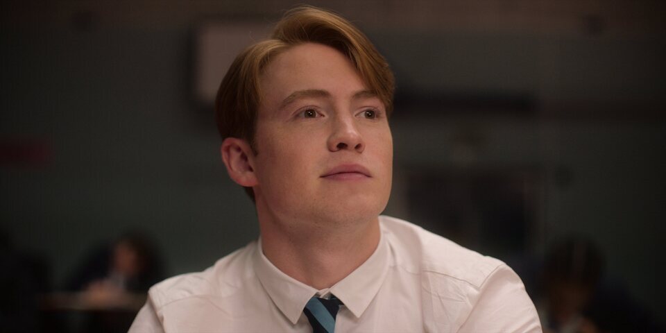 Kit Connor vestido como Capit&aacute;n Am&eacute;rica