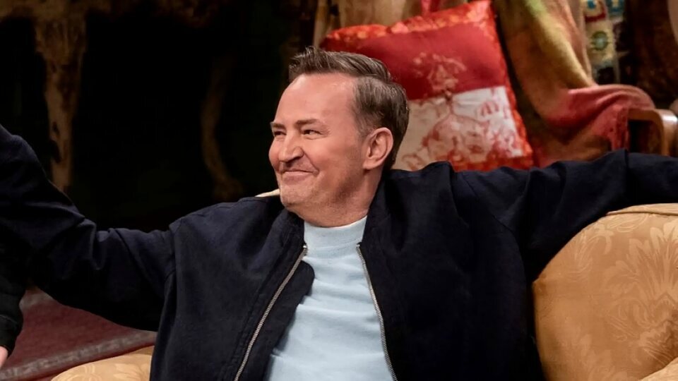 Matthew Perry en la reunión de 'Friends'