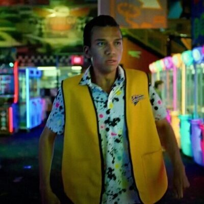 Vi el brillo del televisor