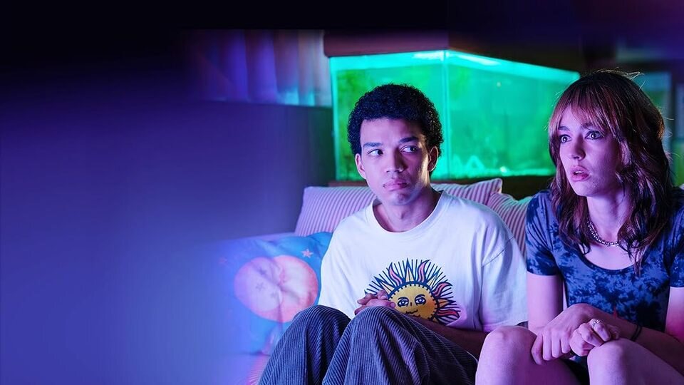 Vi el brillo del televisor