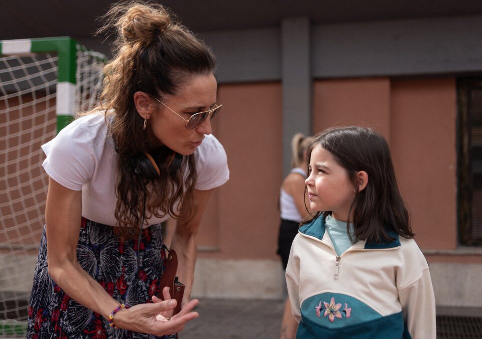 La niña de la cabra