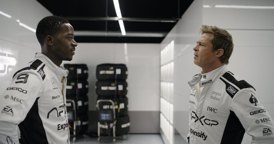 Dwson Idris y Brad Pitt, protagonistas de 'F1'