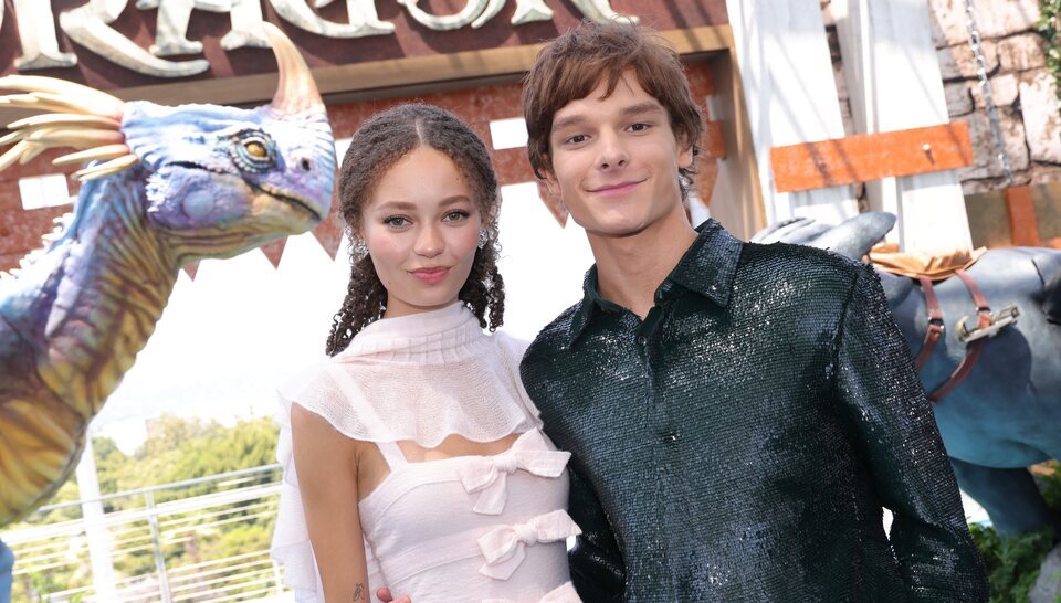 Nico Parker y Mason Thames en la premiere de 'Cómo entrenar a tu dragón' en Los Ángeles