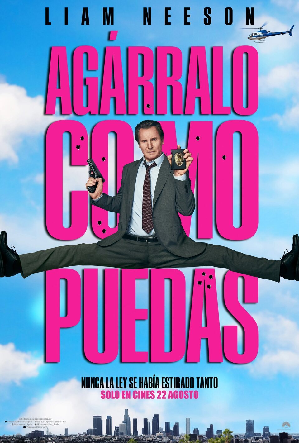Póster español de 'Agárralo como puedas'