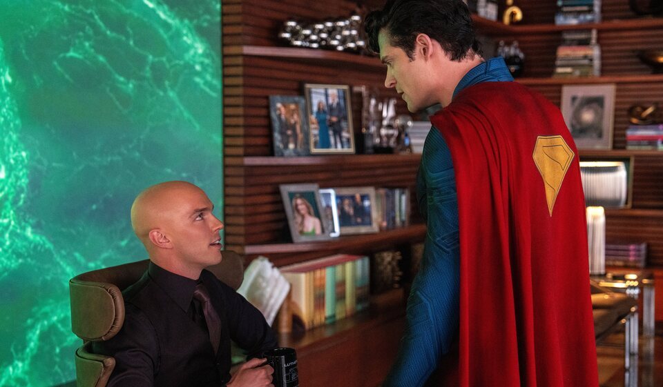 Nicholas Hoult y David Corenswet en el set de 'Superman'