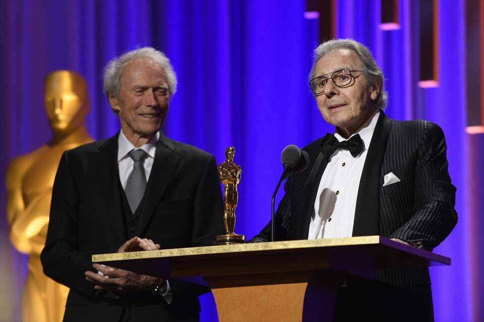Lalo Schifrin y Clint Eastwood en los 2018 Governors Awards