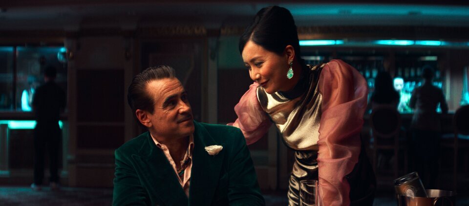 Collin Farrell y Fala Chen en 'Maldita Suerte'