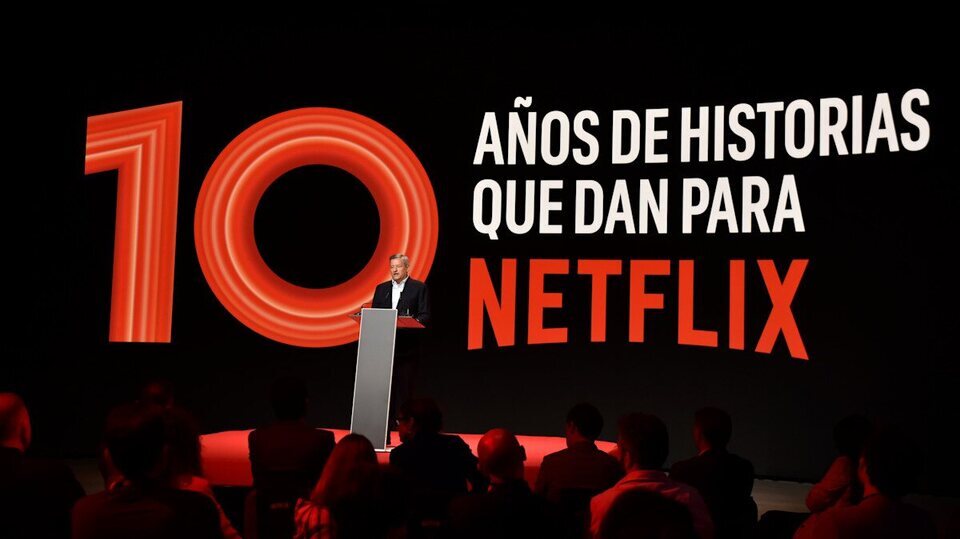 Ted Sarandos en el décimo aniversario de Netflix España