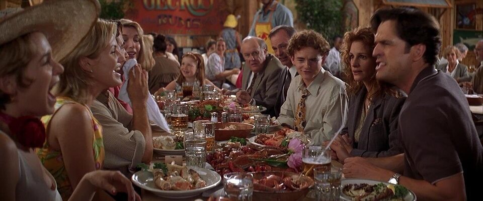 Cena familiar en 'La boda de mi mejor amigo'