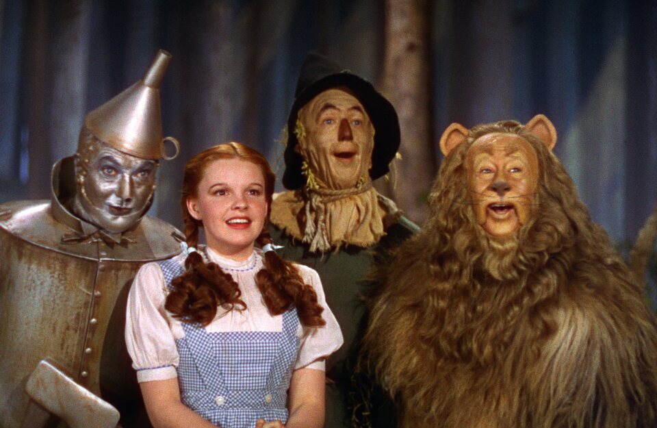 Así lucían los personajes en 'El mago de Oz'
