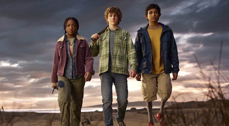 El trío protagonista de 'Percy Jackson y los dioses del Olimpo'