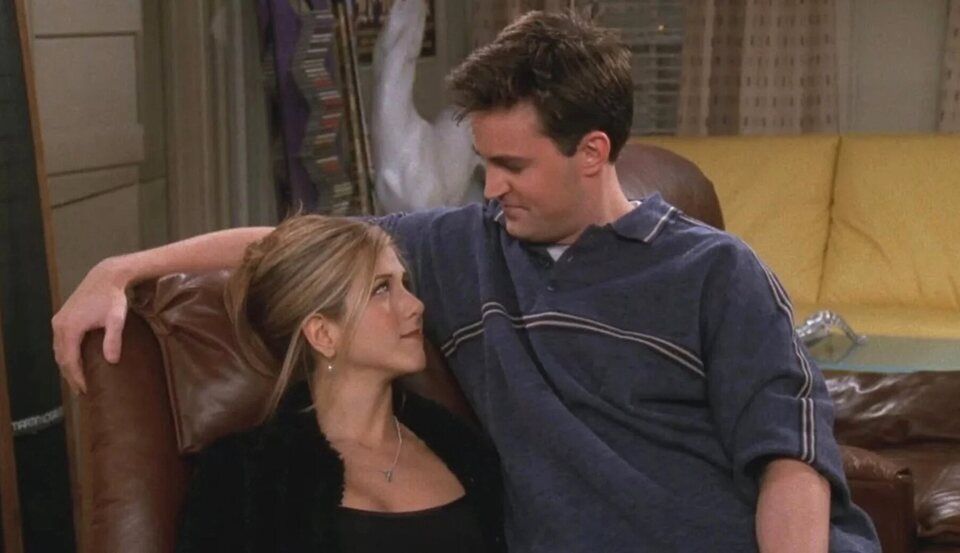 Jennifer Aniston y Matthew Perry en 'Friends'