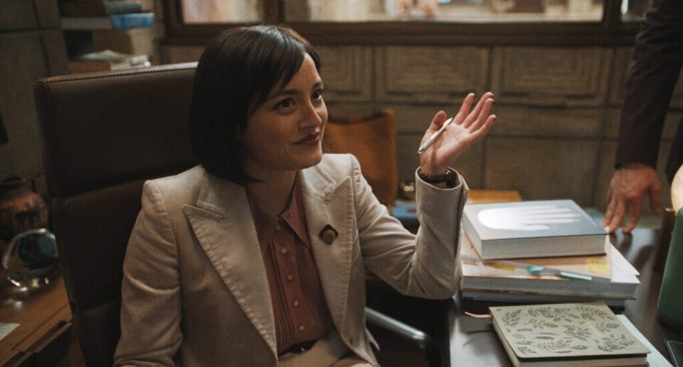 Chase Sui Wonders interpreta a Quinn Hackett en 'The Studio'