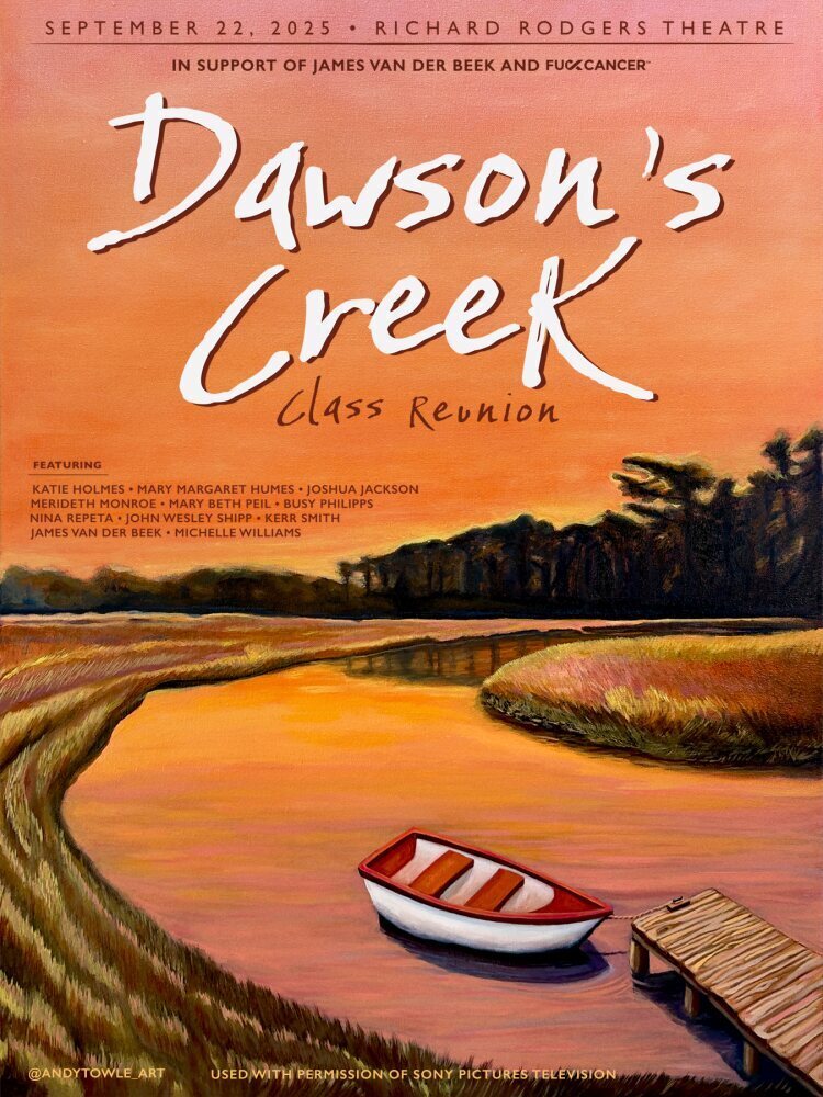 Póster promocional del evento de 'Dawson crece'