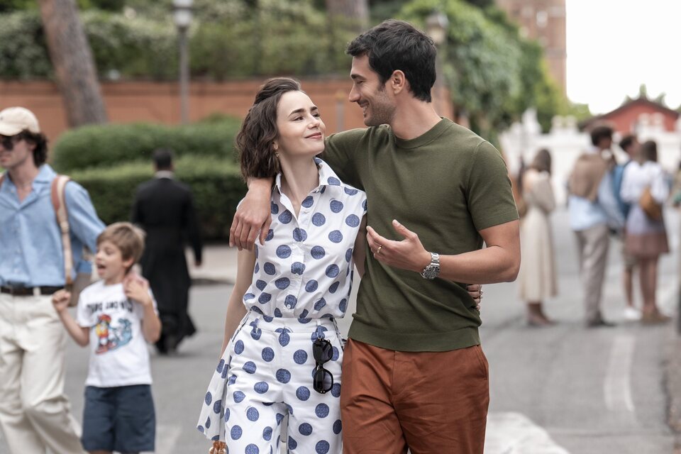 Paseo romántico en la quinta temporada de 'Emily en París'
