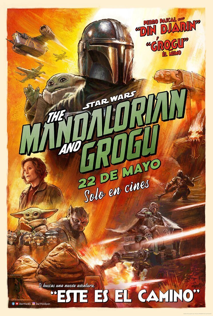 Póster oficial de 'The Mandalorian y Grogu'