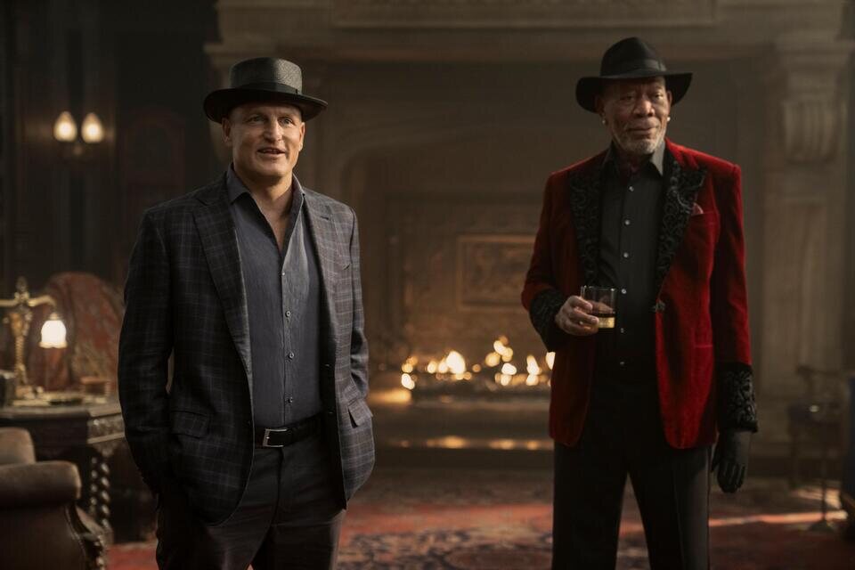 Woody Harrelson y Morgan Freeman en 'Ahora me ves 3'