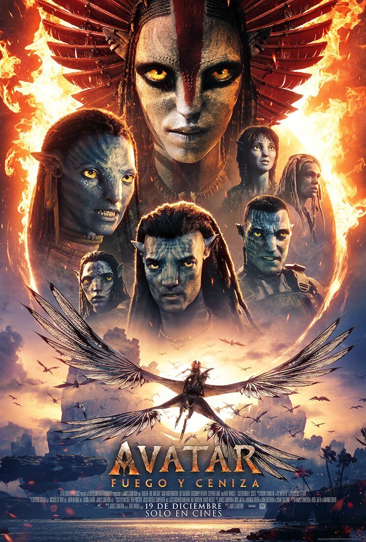 Póster español de 'Avatar: Fuego y ceniza'
