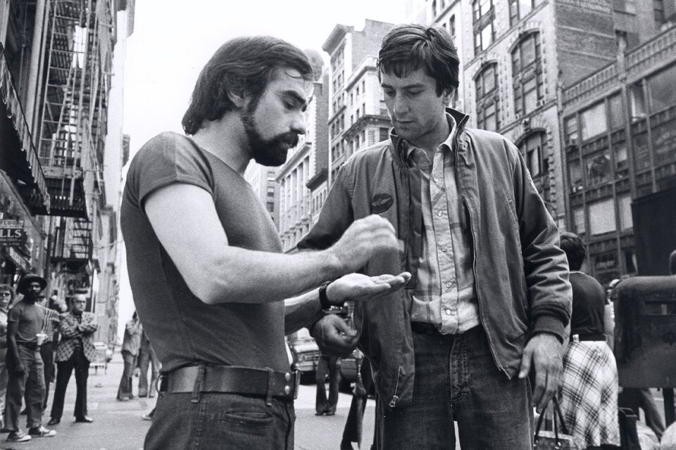Unos jóvenes Martin Scorsese y Robert De Niro