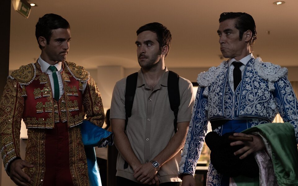 Jason Fernández, Ricardo Gómez y Óscar Jaenada en 'La suerte'