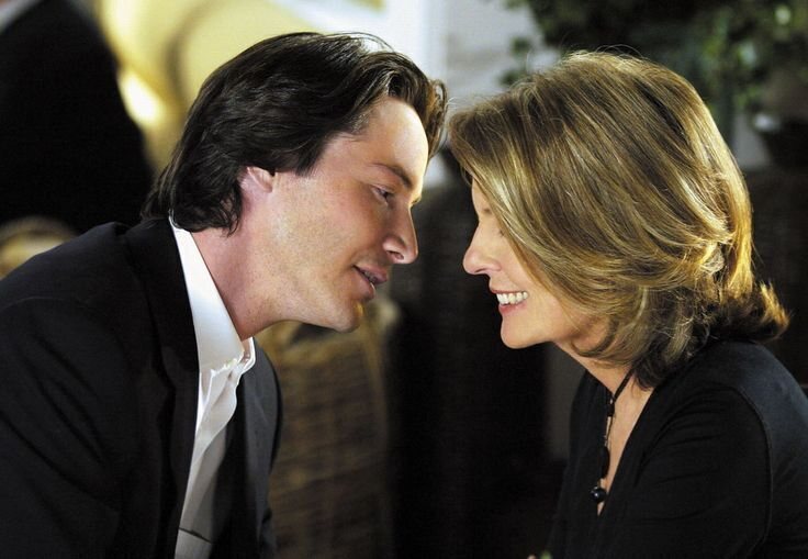 Diane Keaton y Keanu Reeves en 'Cuando menos te lo esperas' (2003)