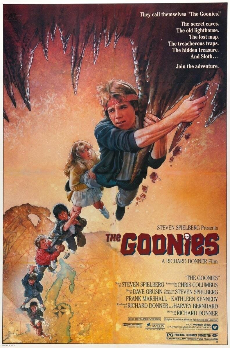 Poster de 'Los Goonies' diseñado por Drew Struzan