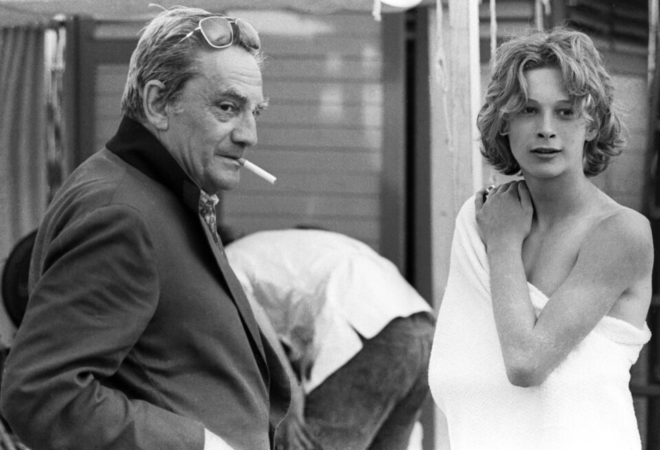 Björn Andrésen junto a Luchino Visconti