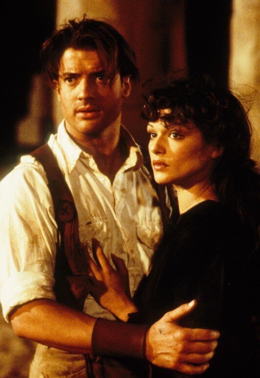 Brendan Fraser y Rachel Weisz en 'La momia'
