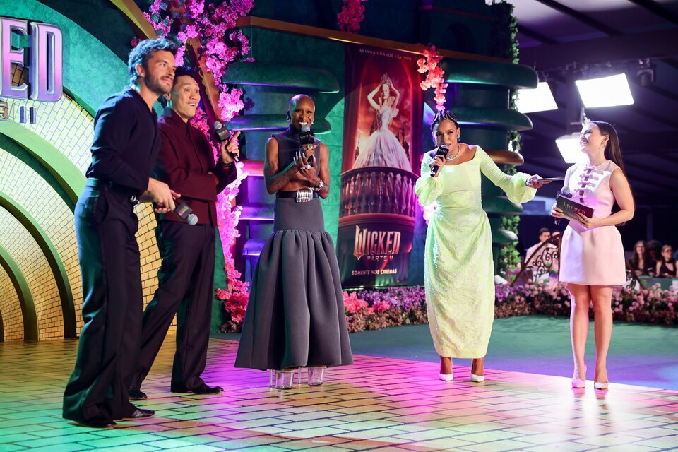 El reparto de 'Wicked: For Good' en la premier de São Paulo