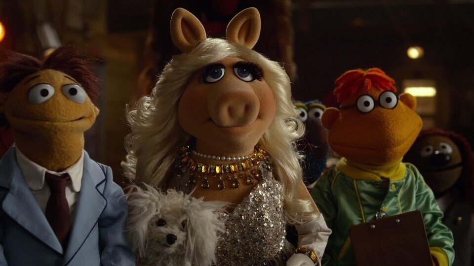 Fotograma de la última película de Los Teleñecos, 'El tour de los Muppets'