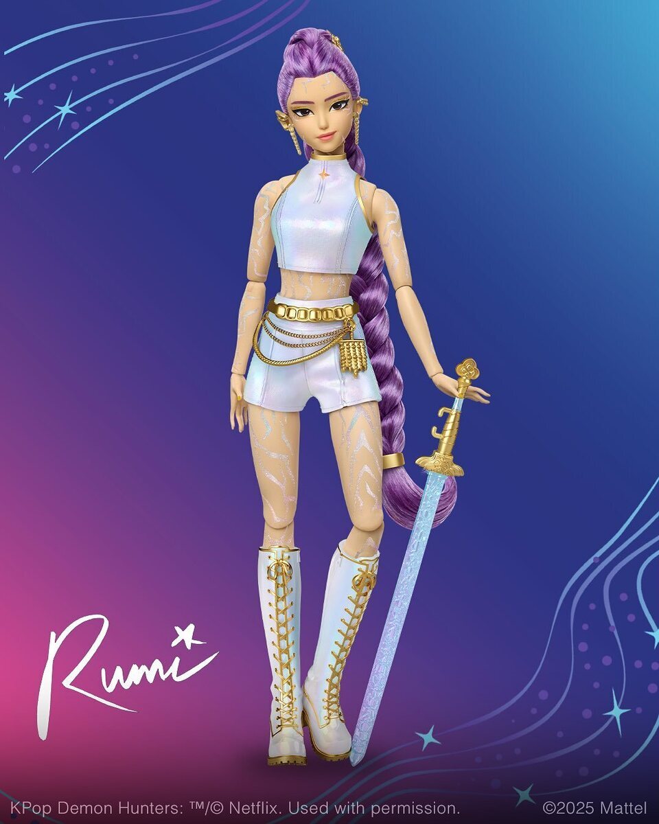 Muñeca de Mattel de Rumi de 'Las guerreras k-pop'