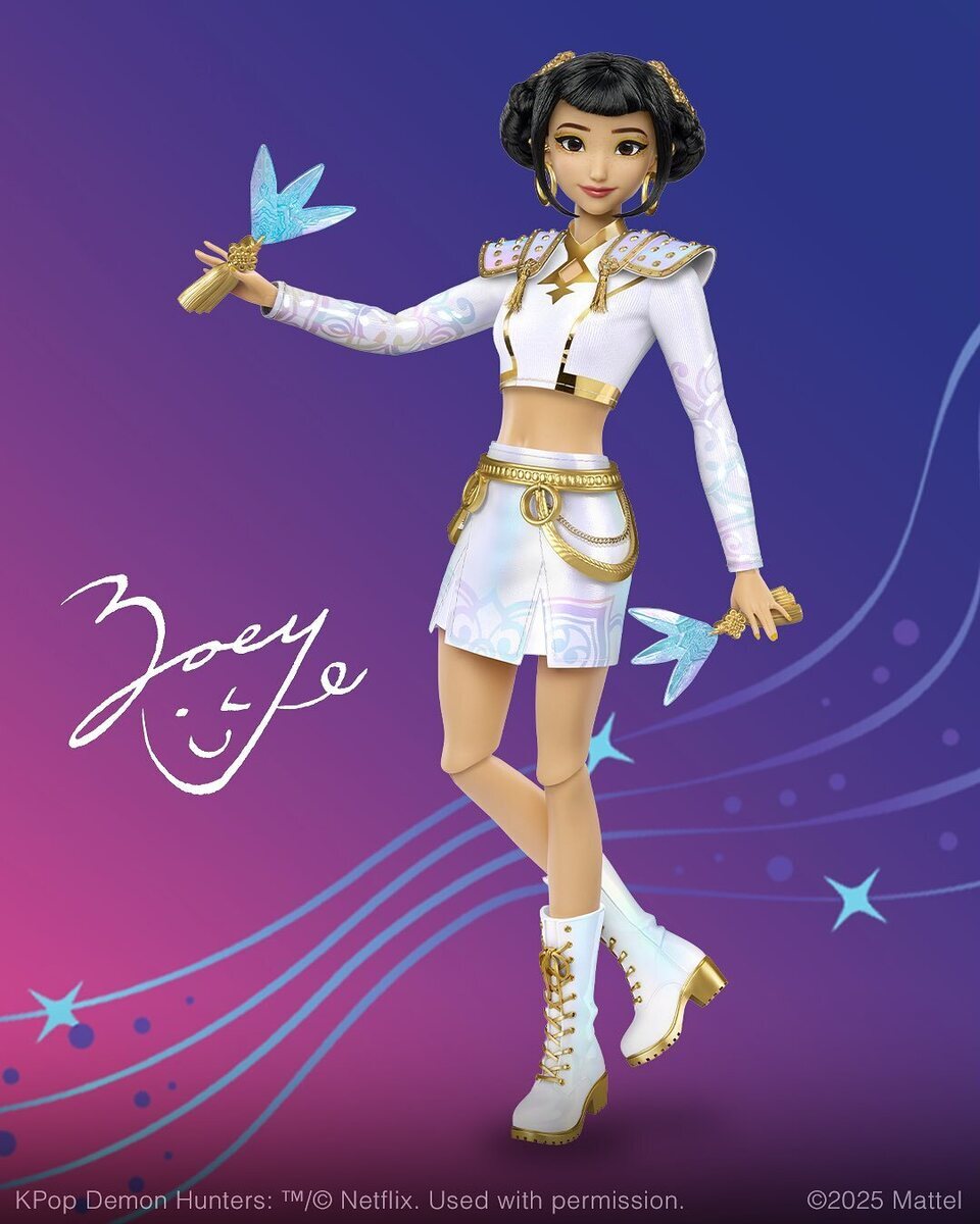 Muñeca de Mattel de Zoey de 'Las guerreras k-pop'