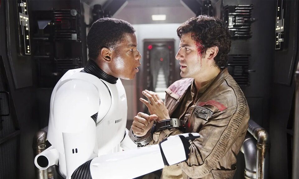 Isaac y Boyega en un fotograma de 'Star Wars'