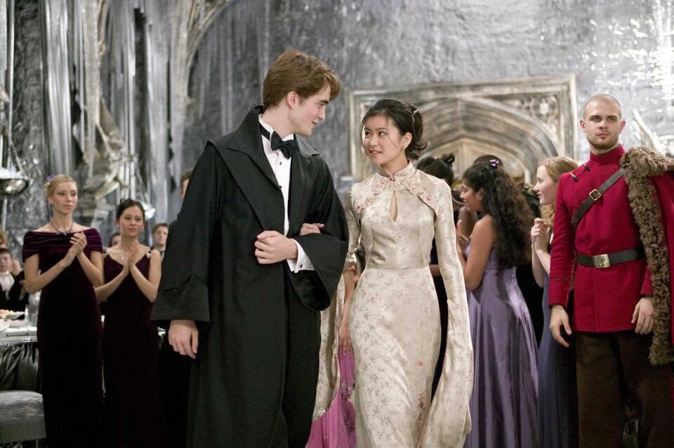 Katie Leung y Robert Pattinson en la saga 'Harry Potter'