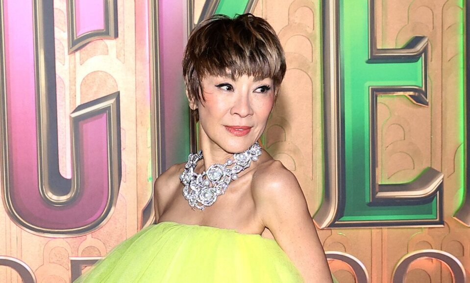 Michelle Yeoh durante la promoci&oacute;n de 'Wicked: Parte II'