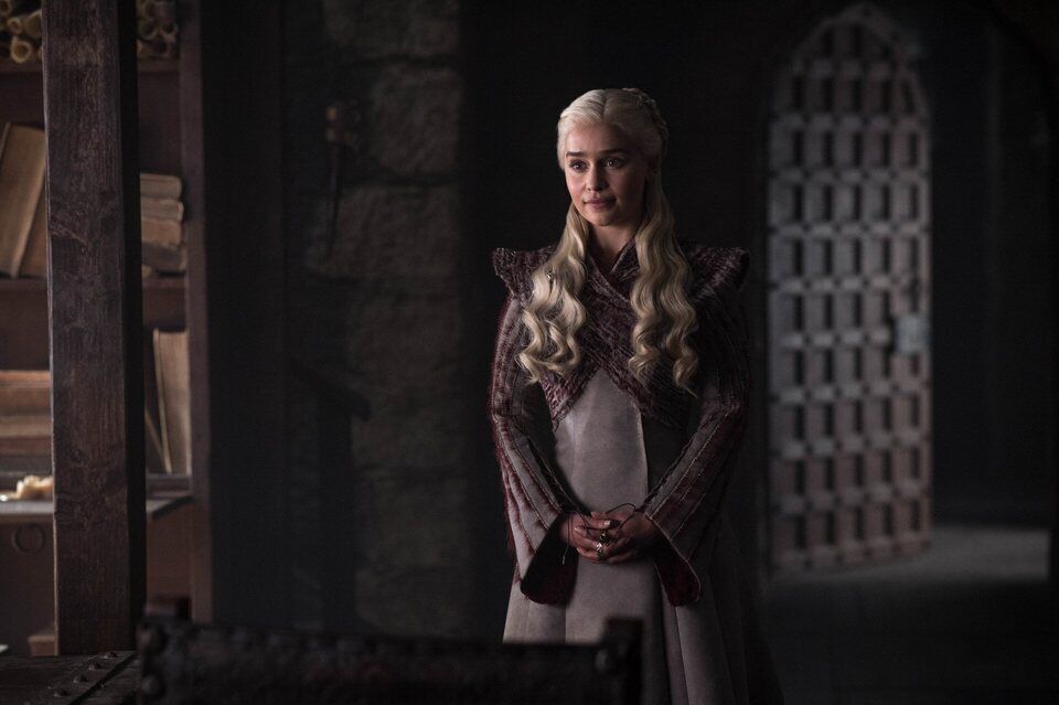 Emilia Clarke como Daenerys en 'Juego de Tronos'
