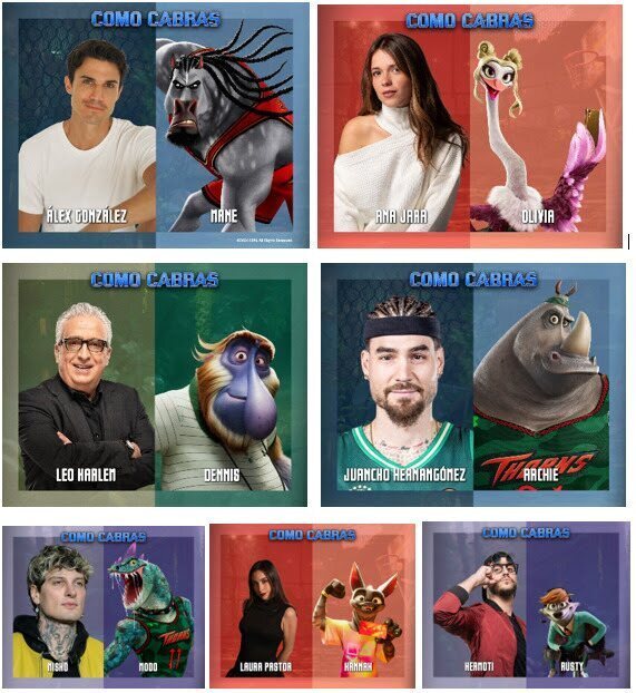 Estas son las celebridades que le dar&aacute;n la voz en castellano a los personajes de 'Como cabras'