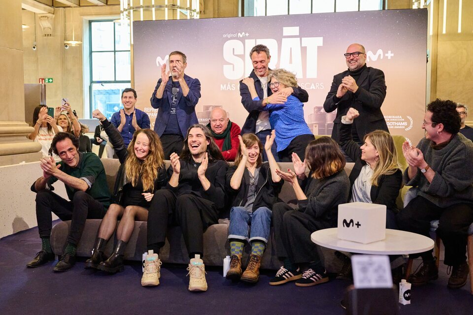 El equipo de 'Sirat' descubriendo las nominaciones en directo