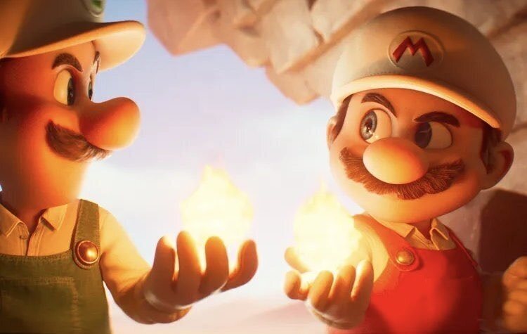 Mario y Luigi de Fuego en 'Super Mario Galaxy: La pel&iacute;cula'