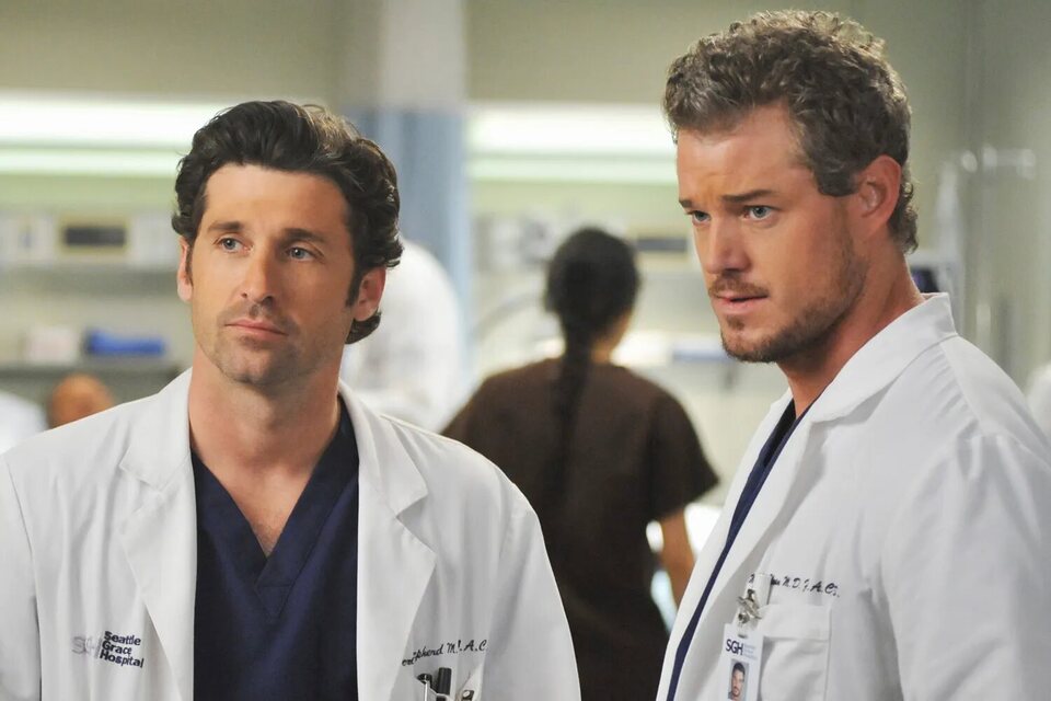 Los doctores Mark Sloan y Derek Shepherd en 'Anatom&iacute;a de Grey'